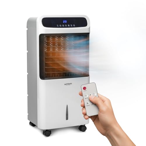 Avilia - Verdunstungskühler Trio Clima 4-in-1 Kalt/Warm 80-2000W mit Befeuchtung, Luftreinigung, Tank 10L, Timer 12H, Fernbedienung und Rollen für Haus und Büro Avilia - Verdunstungskühler Trio Clima 4-in-1 Kalt/Warm 80-2000W mit Befeuchtung, Luftreinigung, Tank 10L, Timer 12H, Fernbedienung und Rollen für Haus und Büro von Avilia