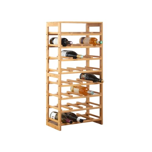 Avilia Wandregal aus Holz, Kapazität für 32 Weinflaschen – platzsparendes und Elegantes Design, einfache und solide Montage, ideal für Haus und Weindeko, 90 x 25 x 14 cm Avilia Wandregal aus Holz, Kapazität für 32 Weinflaschen – platzsparendes und Elegantes Design, einfache und solide Montage, ideal für Haus und Weindeko, 90 x 25 x 14 cm von Avilia