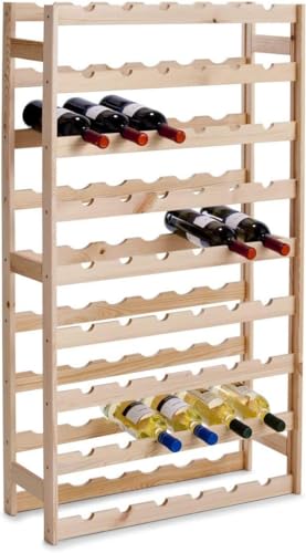 Avilia Weinflaschenhalter | Weinregal für Weinflaschen | Geschenkidee für Sommelier | Organisation für Flaschen | Weinregal für 25 Flaschen aus Holz 67,5 x 25 x 118 cm von Avilia