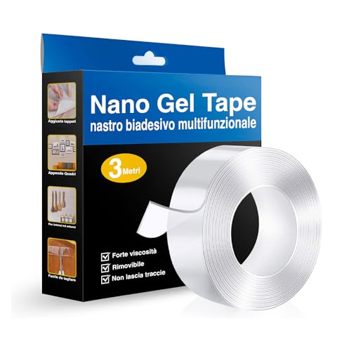 Avilia Wiederverwendbares Nano-Gel-Klebeband, 3 x 1 m, wasserfest und multifunktional für DIY-Projekte, wasserdichtes und isolierendes Klebeband für Zuhause Avilia Wiederverwendbares Nano-Gel-Klebeband, 3 x 1 m, wasserfest und multifunktional für DIY-Projekte, wasserdichtes und isolierendes Klebeband für Zuhause von Avilia