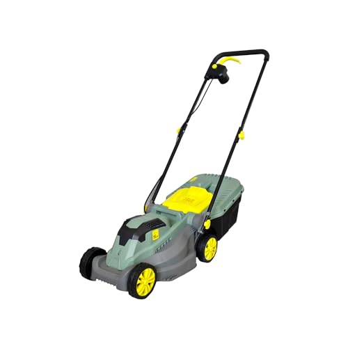 Elektro-Rasenmäher, verstellbar, 3 Positionen, Rasenmäher 50 Hz, mit Tank 30 l und Rädern 14 cm, Schnittdurchmesser 320 mm, IPX4, 1200 W, 230 V, 132 x 46 x 105 cm Elektro-Rasenmäher, verstellbar, 3 Positionen, Rasenmäher 50 Hz, mit Tank 30 l und Rädern 14 cm, Schnittdurchmesser 320 mm, IPX4, 1200 W, 230 V, 132 x 46 x 105 cm von Avilia