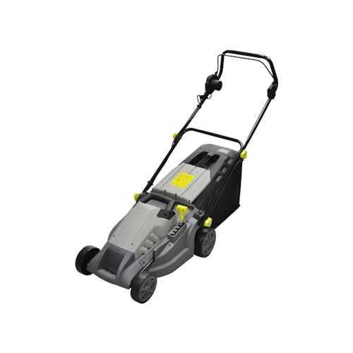 Elektro-Rasenmäher mit Induktion – Rasenmäher verstellbar 5 Schnitthöhen, Schnittdurchmesser 380 mm, Geschwindigkeit 3000 U/min, 1600 W, 230 V, mit Auffangkorb 50 l, 143 x 105 x 55 cm Elektro-Rasenmäher mit Induktion – Rasenmäher verstellbar 5 Schnitthöhen, Schnittdurchmesser 380 mm, Geschwindigkeit 3000 U/min, 1600 W, 230 V, mit Auffangkorb 50 l, 143 x 105 x 55 cm von Avilia