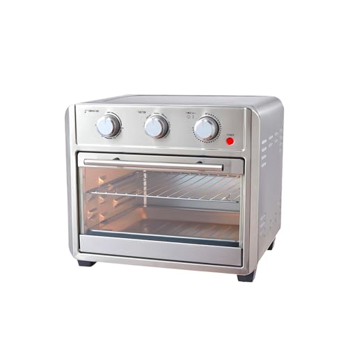 Fritteuse und Luftofen mit Timer und automatischer Abschaltung, Luftofen zum Kochen ohne Öl, aus Edelstahl, 42 x 62 x 40 cm, 22 l, 1700 W, Schwarz Fritteuse und Luftofen mit Timer und automatischer Abschaltung, Luftofen zum Kochen ohne Öl, aus Edelstahl, 42 x 62 x 40 cm, 22 l, 1700 W, Schwarz von Avilia