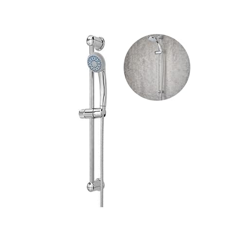 Multifunktionale Duschstange mit Duschkopf - Handbrause für Badewanne und Dusche, aus Metall, 9 x 73,5 x 8 cm, verchromt von Avilia