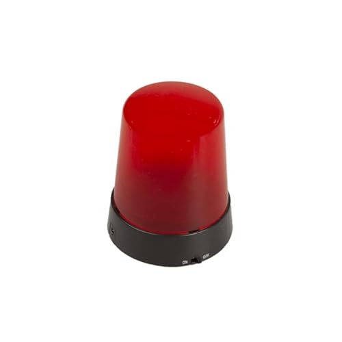 Schreibtisch-Alarmsirene mit Bewegungssensor – Scherziger Alarm mit Licht und Ton, aus Kunststoff, 10,5 x 9,5 cm, Rot von Avilia