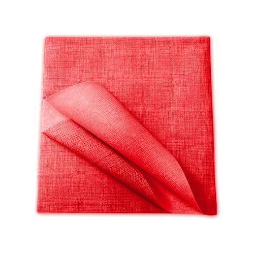 Set mit 100 Stück Tischdecke | Tischdecke Fleckschutz | Einweg-Tischdecken | Restaurant-Tischdecken | Tischdecke für Partys | Tischdecke aus TNT 140 x 140 cm, Rot von Avilia