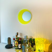 Runder Acryl-Spiegel Neon Gelb Modernes Wohn Dekor | 30, 5 cm Runder Acryl-Spiegel Neon Gelb Modernes Wohn Dekor | 30, 5 cm von AvionWallDesign