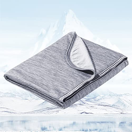 Avoalre Kühldecke 2 in 1 kühlende Decke für Sommer Selbstkühlende Decke Arc-Chill Q-Max 0,5 doppelseitige kühlende sommerdecke für Erwachsene 130cmx170cm von Avoalre