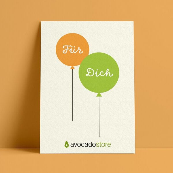 Avocado Store Wunschbetrag Gutschein als druckfähige PDF per E-Mail ab 10€ - Ballons von Avocado Store