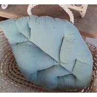 Blatt Kissen Kinderkissen Eukalyptusgrün Dots Musselin Blattkissen Grün Goldpunkte Kinderbett Hausbett Blatt Kissen Kinderkissen Eukalyptusgrün Dots Musselin Blattkissen Grün Goldpunkte Kinderbett Hausbett von Avocadopink