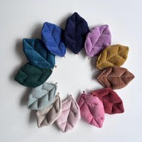 stoffblatt Girlande Diy Blätter Cord Bunt Deko Mobile Basteln Farbwahl Hausbett Kinderzimmerdeko von Avocadopink