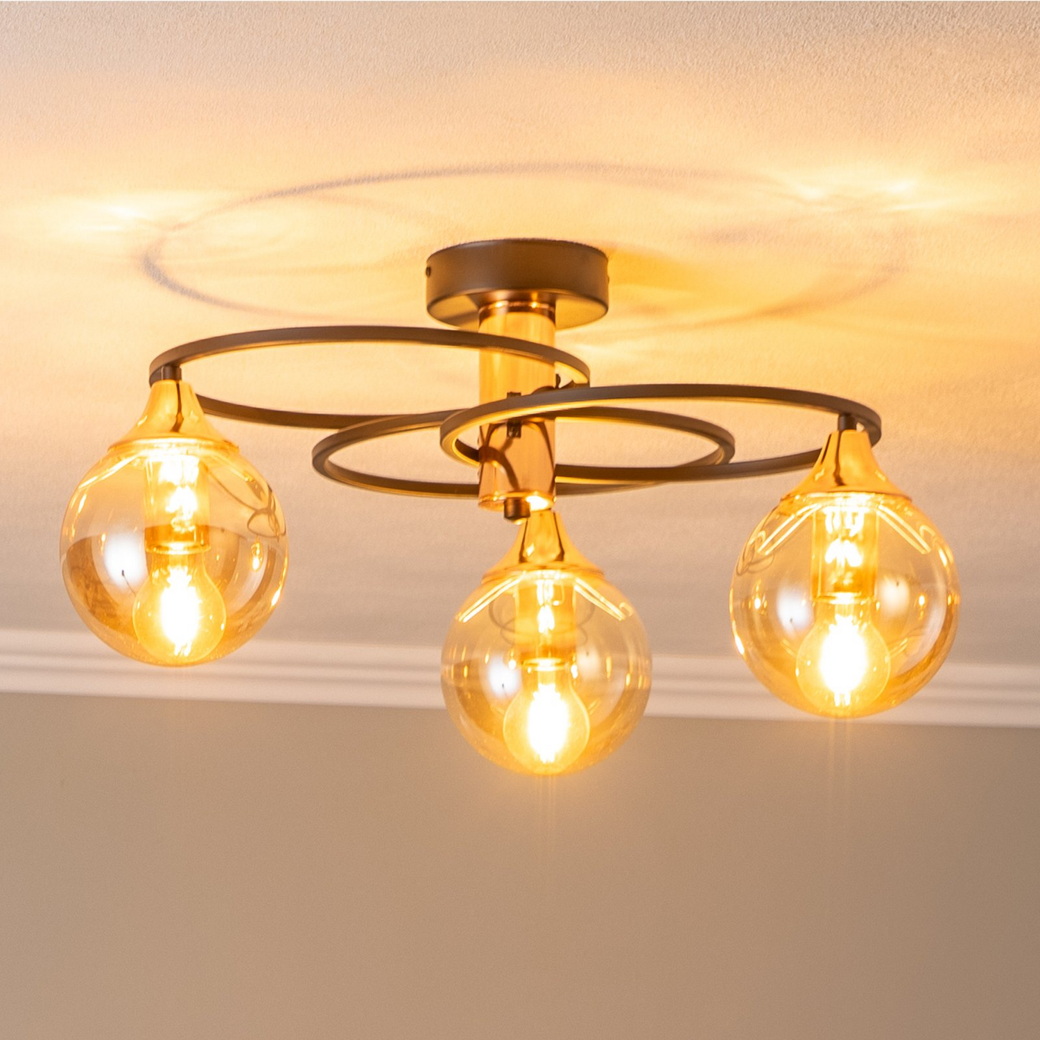 Avonni Deckenleuchte Ar 1661 Deckenlampe Leuchte 3 Flg Schwarz Kupfer Siehe Text B-Ware Avonni Deckenleuchte Ar 1661 Deckenlampe Leuchte 3 Flg Schwarz Kupfer Siehe Text B-Ware von Avonni
