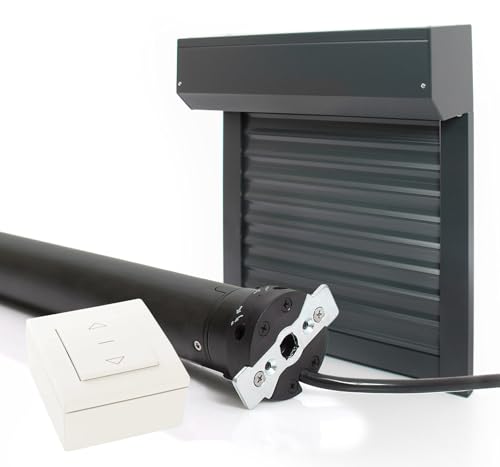 Elektrisches Rollladen-Set, kabelgebunden, verstellbar, aus Aluminium, einfache Montage, für Fenster, H 155 cm x L 120 cm Elektrisches Rollladen-Set, kabelgebunden, verstellbar, aus Aluminium, einfache Montage, für Fenster, H 155 cm x L 120 cm von AvosDim.com stores, rideaux, moustiquaires