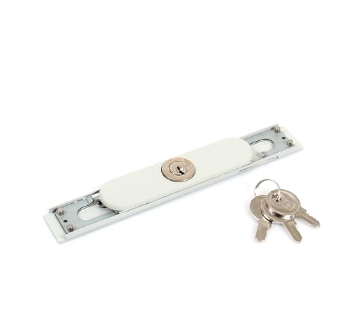Ersatzteile für Rollladen Tür Handzug – Griff – Schloss – Feder – Zugstab (Schloss + Abdeckung grau) von AvosDim.com stores, rideaux, moustiquaires