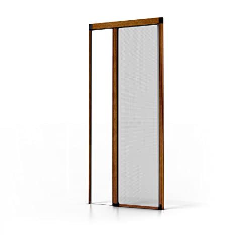 Fliegengitter für Tür Luxe, Aluminium, Eichengold, 1400 x 2300 mm von AvosDim.com stores, rideaux, moustiquaires