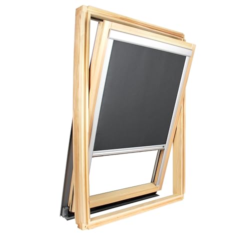 Roto Verdunkelungsrollo für Dachfenster, Größe des Rahmens: 114 cm x 118 cm, Anthrazit Roto Verdunkelungsrollo für Dachfenster, Größe des Rahmens: 114 cm x 118 cm, Anthrazit von AvosDim.com stores, rideaux, moustiquaires