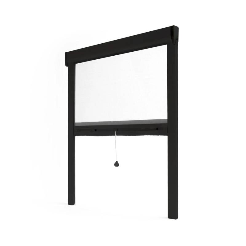 Avosdim Insektenschutzrollo Fenster & Tür Aluminium 125cm x 220cm Schwarz von Avosdim