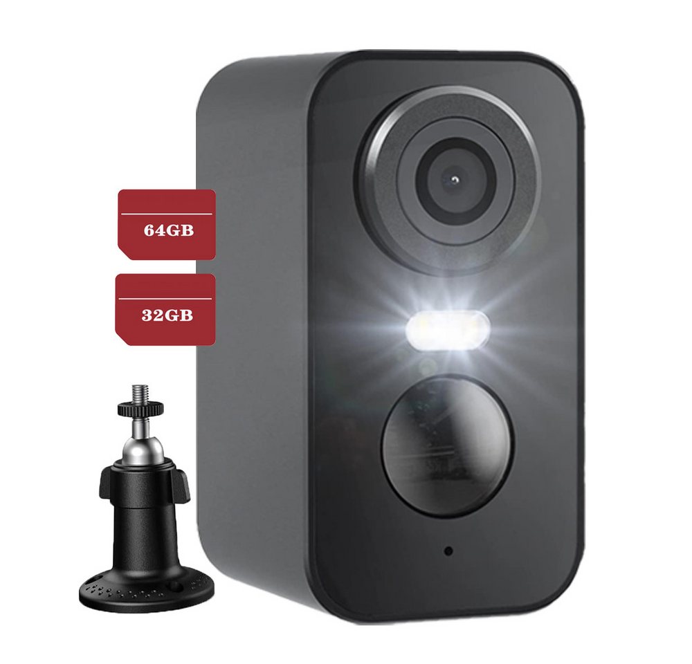 Avylet Überwachungskamera 2K Überwachungskamera Akku WLAN Kabellose außen/innen (außen/innen, Outdoor, Außenbereich, mit farbige Nachtsicht PIR-Bewegungserkennung, Type C Lange Zeit Standby Cloud/Speicherkarte, 2-Wege Audio IP66 Wasserdicht einfaches Teilen & Speichern) von Avylet