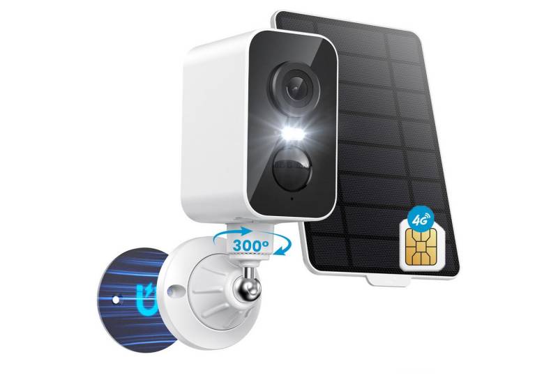 Avylet Überwachungskamera 4G LTE Magnetische Überwachungskamera Aussen Solar mit SIM Karte (Wald, Farm, Straße, Campingbus, Außenbereich, Geeignet für Bauernhöfe, Scheunen, Baustellen, Ranches, Felder oder Orte ohne Strom oder WiFi., 300° Kabellose Überwachungskamera Außen/Innen PIR-Bewegungserkennung, Farbige Nachtsicht Zwei-Wege-Audio Speicher Karte/Cloud, 9000mAh IP65 für Wohnmobile, Camping und Reisen) von Avylet