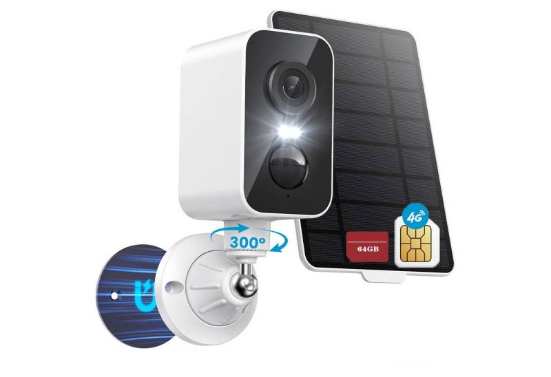 Avylet Überwachungskamera 4G LTE Magnetische Überwachungskamera Aussen Solar mit SIM Karte (Wald, Farm, Straße, Campingbus, Außenbereich, Geeignet für Bauernhöfe, Scheunen, Baustellen, Ranches, Felder oder Orte ohne Strom oder WiFi., 300° Kabellose Überwachungskamera Außen/Innen PIR-Bewegungserkennung, Farbige Nachtsicht Zwei-Wege-Audio Speicher Karte/Cloud, 9000mAh IP65 für Wohnmobile, Camping und Reisen) von Avylet