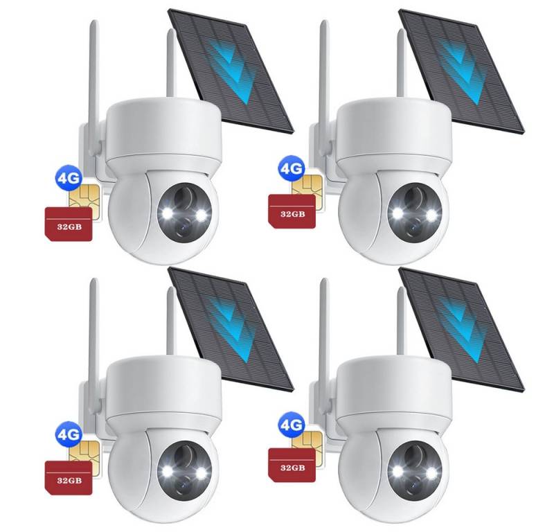 Avylet Überwachungskamera 4G LTE Überwachungskamera Aussen Solar Akku mit SIM Karte (Geeignet für Bauernhöfe, Scheunen, Baustellen, Ranches, Felder oder Orte ohne Strom oder WiFi., Aussen, Außenbereich, Wald, Farm, Campingbus, Straße, 2K Kamera Überwachung Aussen Kabellos PTZ IP Kamera Outdoor Ohne WLAN, 336°/90° Schwenkbar mit PIR Erkennung Farb Nachtsicht, Infrarot-Nachtsicht IP66 Wasserdicht AußEnkamera) von Avylet