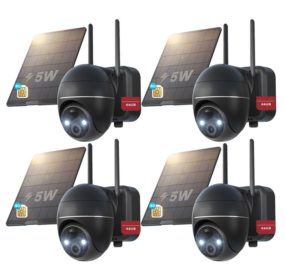 Avylet Überwachungskamera 4G LTE Überwachungskamera Aussen Solar mit SIM Karte (Außenbereich, Außenkamera, Home,Schule,Geschäft,Wald,Farm,Campingbus,Straße, Geeignet für Bauernhöfe, Scheunen, Baustellen, Ranches, Felder oder Orte ohne Strom oder WiFi., 4-tlg., 2K HD 3MP PTZ Kabellos Kamera Ohne WLAN Outdoor Akku, 355°/120° Schwenkbar Farb-Nachtsicht PIR Erkennung) Avylet Überwachungskamera 4G LTE Überwachungskamera Aussen Solar mit SIM Karte (Außenbereich, Außenkamera, Home,Schule,Geschäft,Wald,Farm,Campingbus,Straße, Geeignet für Bauernhöfe, Scheunen, Baustellen, Ranches, Felder oder Orte ohne Strom oder WiFi., 4-tlg., 2K HD 3MP PTZ Kabellos Kamera Ohne WLAN Outdoor Akku, 355°/120° Schwenkbar Farb-Nachtsicht PIR Erkennung) von Avylet
