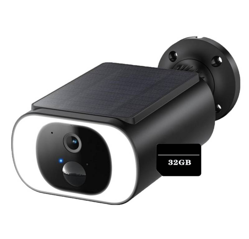 Avylet Überwachungskamera 5MP FHD 2K Überwachungskamera Aussen Akku mit Solarpanel (Aussen, Außenbereich, Außen, 100% Kabellose Kamera Überwachung Außen Solar Flutlicht, 2-Wege-Audio 2,4GHz WLAN Fernzugriff PIR-Bewegungserkennung, Farbige Nachtsicht Multi-User-Sharing Lange Batterielebensdauer) von Avylet
