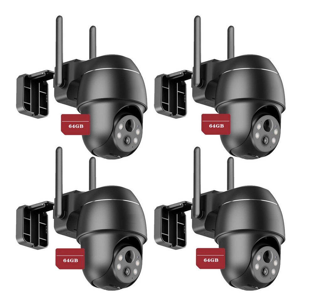 Avylet Überwachungskamera 5MP Überwachungskamera Aussen Akku Kabellose WLAN IP Kamera Outdoor (Außen, Aussen, Outdoor, Außenbereich, innen, Farbnachtsicht wasserdichte Kamera PIR-Bewegungserkennung, 360° PTZ Kamera Überwachung Außen,Audio- und Lichtalarm, H.265-Videokomprimierung, 2-Wege-Audio,Multi-User-Unterstüitzung) von Avylet