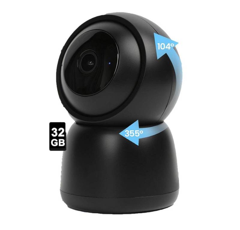 Avylet Überwachungskamera 5MP Überwachungskamera Innen mit Nachtsicht, Bewegungserkennung (Innen, Katzen Hunde Kamera, Babyphone mit Kamera, iOS-kompatibel, Android-kompatibel, Temperaturbeständig, 2,4GHz WiFi, 5GHz WiFi, 360° Panorama, 55° Neigungswinkel, 104° Weitwinkelobjektiv) von Avylet