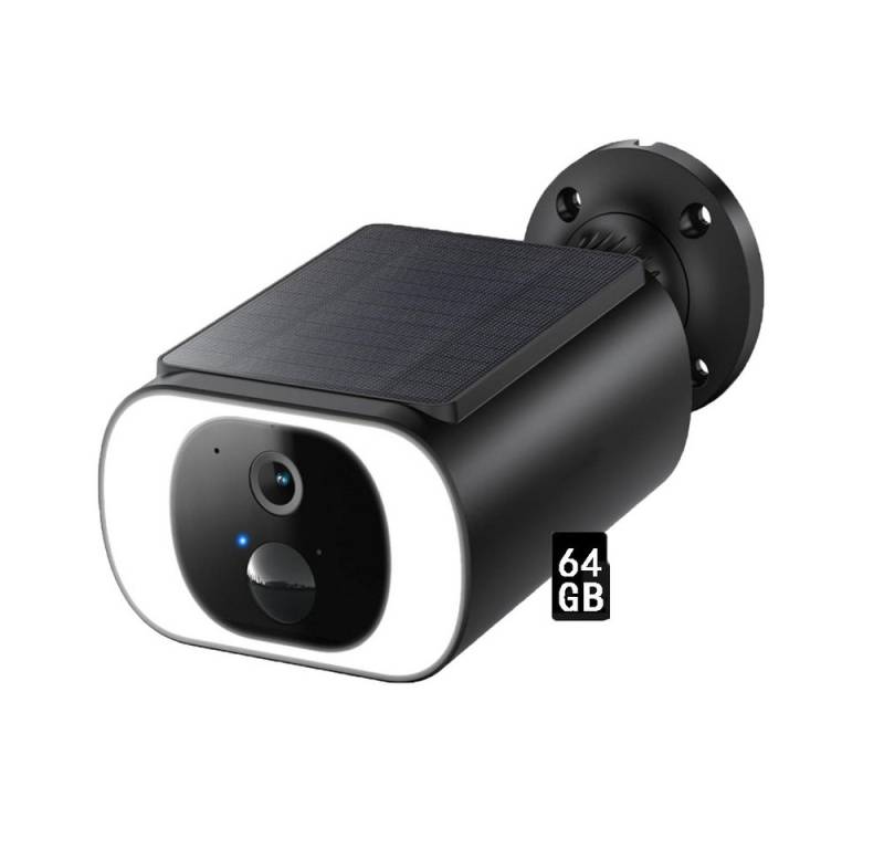 Avylet Überwachungskamera Überwachungskamera Aussen Akku Solar 2K mit WLAN und PIR Sensor (Aussen Außenbereich, 95° Betrachtungswinkel, 15 m Nachtsichtentfernung, 6 Monate Standby-Zeit, 1-tlg., integriertes 6W Solarpanel,PIR-Bewegungserkennung, 200 Lumen Spotlight, 5000 mAh Lithium-Akku, 2,4G WiFi) von Avylet