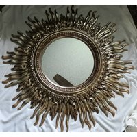 Vintage 120 cm Sunburst Spiegel von AwakenTreasures