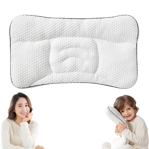 Awavsea Dreamy Nest Kissen, Dreamynest - Comfort - Wirbelsäulenfreund - Nackenstützkissen, Ergonomisches Design, Machine Washable,Three Sizes Correspond to Different Stages (H1 50 * 30 * 2cm) von Awavsea