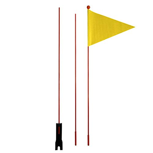 Fahrradfahne Fahrrad Sicherheit Wimpel 3 Abschnitt 1.8m Mountainbike Fahnenmast Fiberglas Pole Flagge Sicherheit Wimpel 3 Farben von Awayhall