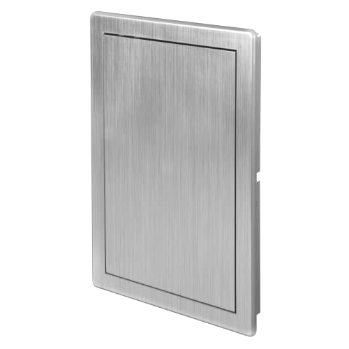 AWENTA 200 x 300 mm ABS-Inspektionsklappe für Lüftungssysteme, Rauchrohre, Wasserzähler – Kunststoff-Inspektionstür – Silberne Revisionstür von Awenta