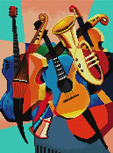 Awesocrafts Kreuzstich Stickpackungen Vorgedruckt Musikinstrument Bilder Vorlagen Sticken Set Vorgedruckt 11CT 3 Stränge Awesocrafts Kreuzstich Stickpackungen Vorgedruckt Musikinstrument Bilder Vorlagen Sticken Set Vorgedruckt 11CT 3 Stränge von Awesocrafts