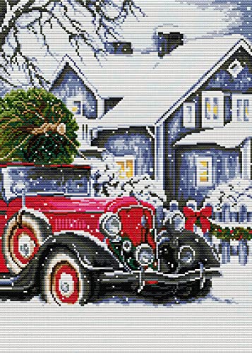 Awesocrafts Kreuzstich Stickpackungen Vorgedruckt Weihnachten ist Coming, Schnee Bilder Vorlagen Sticken Set Vorgedruckt 14CT 2 Stränge Awesocrafts Kreuzstich Stickpackungen Vorgedruckt Weihnachten ist Coming, Schnee Bilder Vorlagen Sticken Set Vorgedruckt 14CT 2 Stränge von Awesocrafts