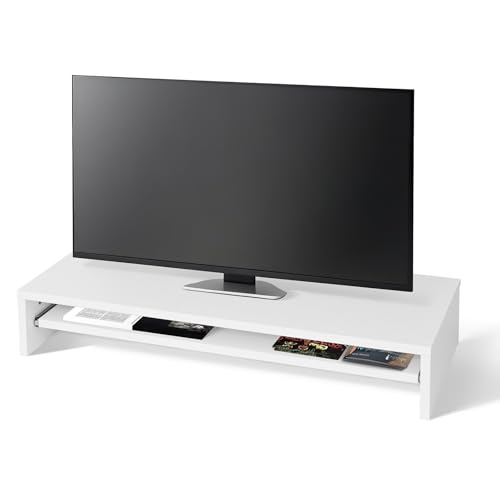 Awhtixbo TV-Aufsatz mit Erhöhung,PC Regal Aufsatz Bildschirmerhöhung Hochglanz, Ideal für TV-Erhöhung und Schreibtischorganisation, Weiß:85x30x15cm Awhtixbo TV-Aufsatz mit Erhöhung,PC Regal Aufsatz Bildschirmerhöhung Hochglanz, Ideal für TV-Erhöhung und Schreibtischorganisation, Weiß:85x30x15cm von Awhtixbo