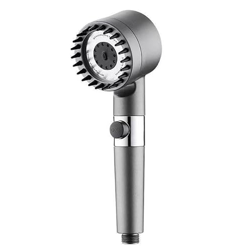 Adlox VitaShower – Spürbar weichere Haut, glänzendes Haar & echtes Wohlgefüh | Duschkopf Leistungsstarker Booster (Grau Duschkopf + 1 Filter) von Awlve