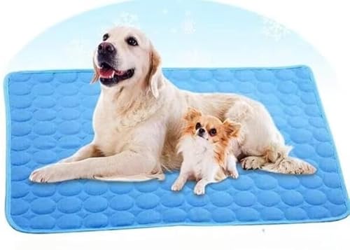 Awlve nordseepfote Kühlmatte für Hund den Sommer Original Verbesserte atmungsaktiven 3D-Mesh-Gewebe ideal für Zuhause, Garten & Camping (Blau,XL-100X70) von Awlve
