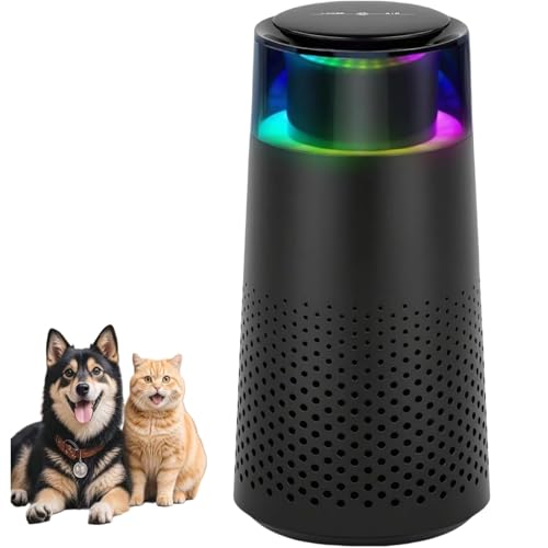 FurFresh Pro Luftreiniger Katzen Furfresh Pro Luftreiniger für Eliminiere Katzengerüche Auf Autopilot Mit Filter Und Nachtlicht, Portable Usb für Wohnungen für Auto und Zuhause (75x75x150mm,Schwarz) von Awlve