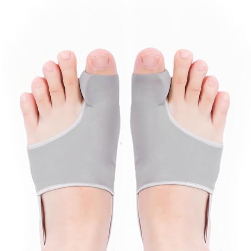 Hallux Valgus Korrektor Schuhe Schiene, Korrektoren Socken, Bequem Plus Hallux Valgus Korrektur, Damen & Herren (Grau 2 Paar) von Awlve