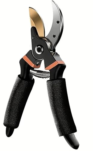 Hermhoffer GardenSlicer Pro | Hochleistungs-Gartenschere Gartenschere Feinschnitt für die Dartenarbeit, Heckenschere Hand gelenkschonend Perfekt Bei Arthritis (Schwarz-1Stück) von Awlve