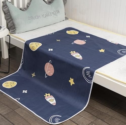 kidmat SafeNights - Matratzenschutz Kid mat Bettunterlage Wasserdicht Safe Nights Schutzmatte Undsaugstarke Bettnässunfälen Fur Einzel-Kleinkinder-und Kinderbetten Doppelbettensind (B,60 * 80cm) von Awlve