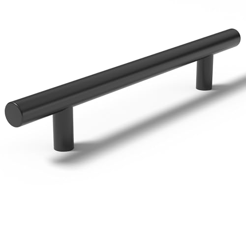 AwmnSrman Griffe für Küchenschränke Schrankgriffe Schwarz Küchengriffe 36 Stück 128mm Edelstahl-Sprühfarbe Installation von schwarzen Löchern von AwmnSrman