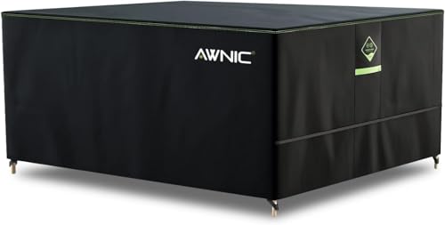 Awnic Abdeckung Gartenmöbel Winterfest 150x90x71cm, Schwerlast 420D Oxford Gewebe Gartenmöbel Abdeckplane Wasserdicht mit Entlüftung, Anti-UV Reißfest Abdeckplane für Gartenmöbel Terrassenmöbel von Awnic