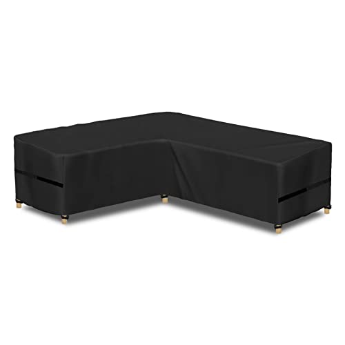 Awnic Garten l geformt Sofa Abdeckung, Rattan Ecke Möbel deckt wasserdicht im Freien l Form Esszimmer Set deckt uv resistent 215 x 215 x 71cm Awnic Garten l geformt Sofa Abdeckung, Rattan Ecke Möbel deckt wasserdicht im Freien l Form Esszimmer Set deckt uv resistent 215 x 215 x 71cm von Awnic