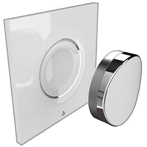 AwoX SP-B SmartPEBBLE Schalter Bluetooth Steuerrung über Gestik Kunststoff/Metall weiß/chrom 80 x 80 mm von AwoX