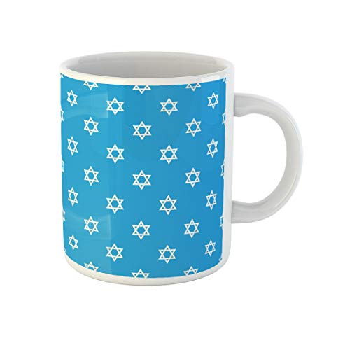 Awowee Kaffeetassen-Muster in blauer Farbe für jede 325 ml Keramik-Teetasse, bestes Geschenk oder Souvenir für Familie, Freunde, Kollegen von Awowee