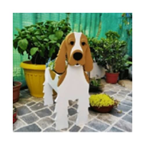 Awoyep Berner Sennenhund Pflanztopf Blumentopf für Gartendekoration, Kleine Welpen Geschenke für Frauen, Hundeform Pflanzgefäß Halter Hund Aufbewahrungsbox (Color : F) von Awoyep