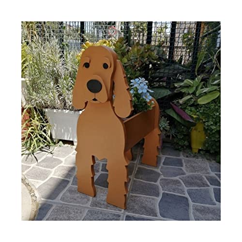 Awoyep Berner Sennenhund Pflanztopf Blumentopf für Gartendekoration, Kleine Welpen Geschenke für Frauen, Hundeform Pflanzgefäß Halter Hund Aufbewahrungsbox (Color : G) von Awoyep